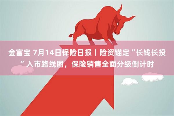 金富宝 7月14日保险日报丨险资锚定“长钱长投”入市路线图，保险销售全面分级倒计时